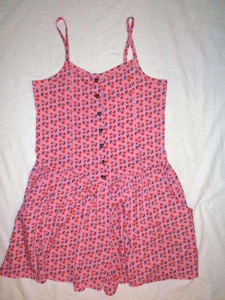 Krásný růžový třešničkový overal, young dimension,146