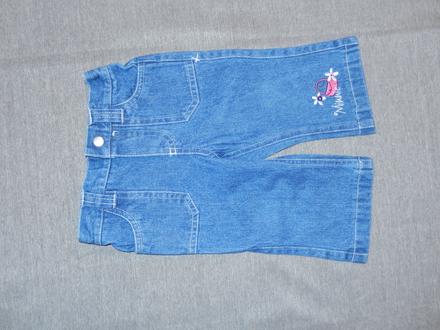 Džíny minnie - vel.6-9m, disney,74