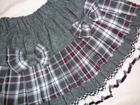 Luxusní teplejší skládaná sukně, girl2girl,110