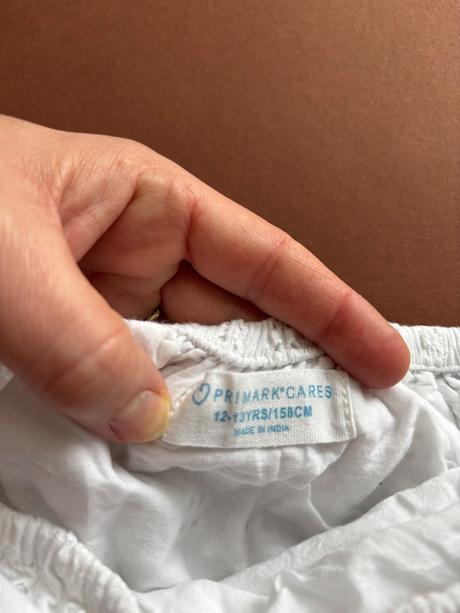 Top letní s madeirou vyšíváním - v.12/13 let, primark,158