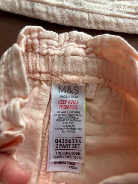 Letní set losové barvy- v.0/3 mes., marks & spencer,62