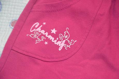 Růžová tepláková souprava s flitry, 140