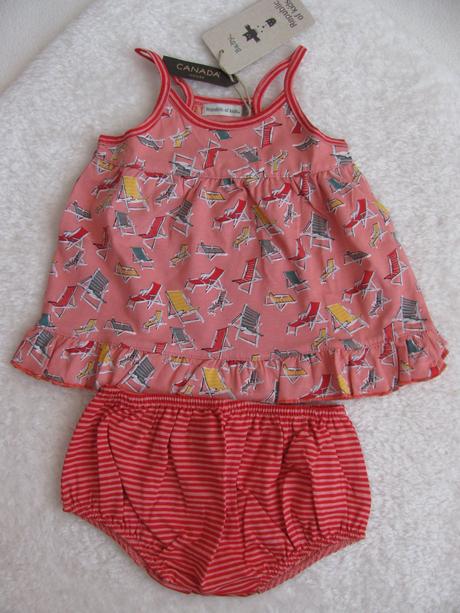 Letní souprava - šatičky a šortky, 74