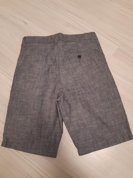 Šedé plátěné kraťasy vel. 146, h&m,146