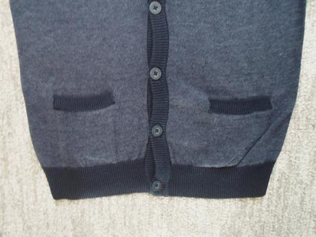 Modrý svetr svetřík knoflíčky, coolclub,140