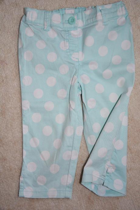 Puntíkaté 3/4 kraťasy, next,110