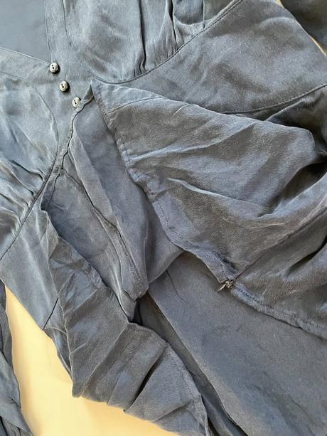 Temně modrá jako hedvábná halenka, vel l/xl, mang, mango,l