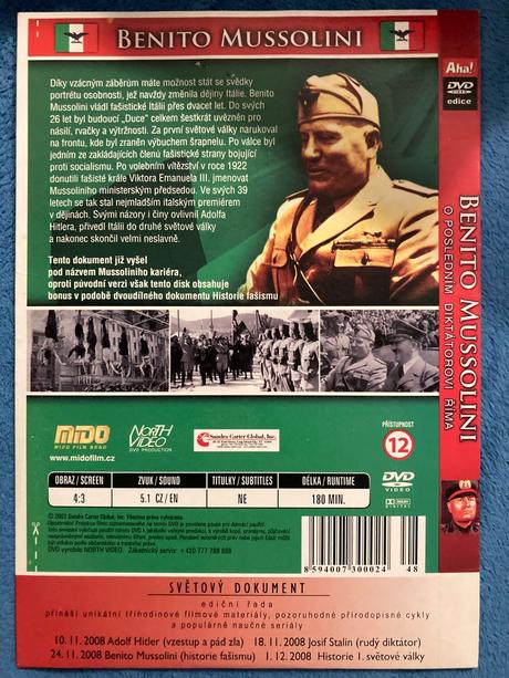 Dvd benito mussolini,
