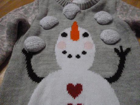 Vánoční svetr 1-3 sněhulák, 86
