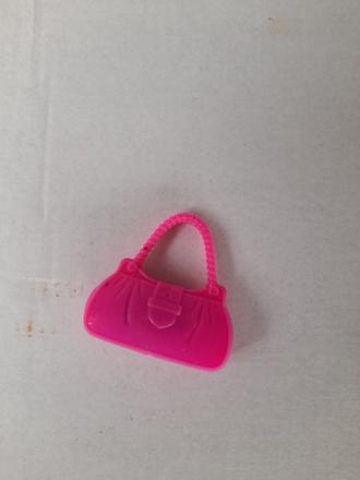 Malá plastová růžová kabelka, 