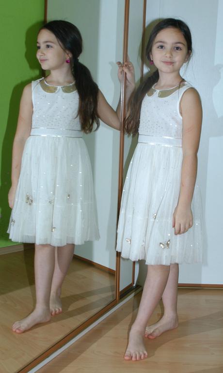 Slavnostní sváteční společenské tylové šaty, bhs,122