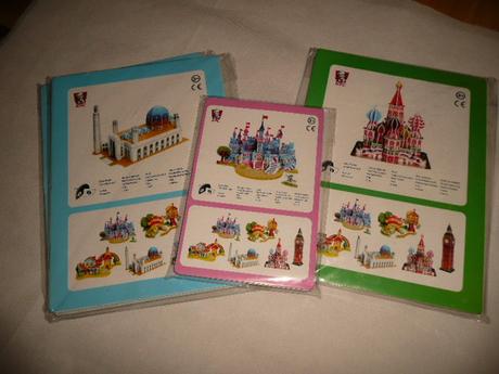 Skládačka 3d 2ks model stavebnice puzzle, 