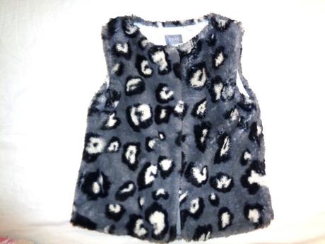 Nádherná šedá vesta podšitá bavlnou, next,110