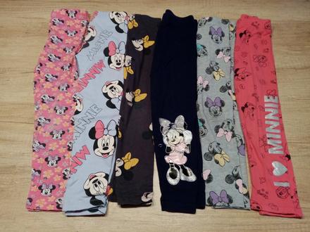 6x legíny minnie vel. 110/116, disney,110