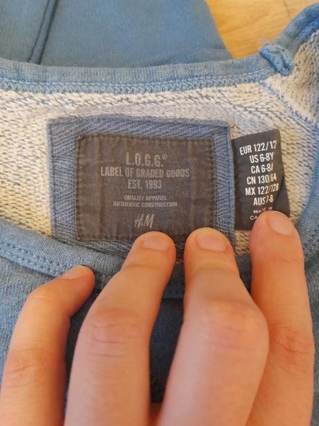Mikina, vel. 122/128, 3 kusy, h&m,128