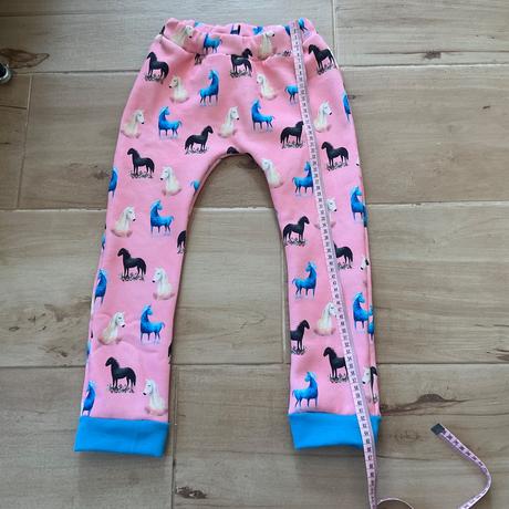 Dívčí handmade baggy- koníci/jednorožci- 110/116, 110