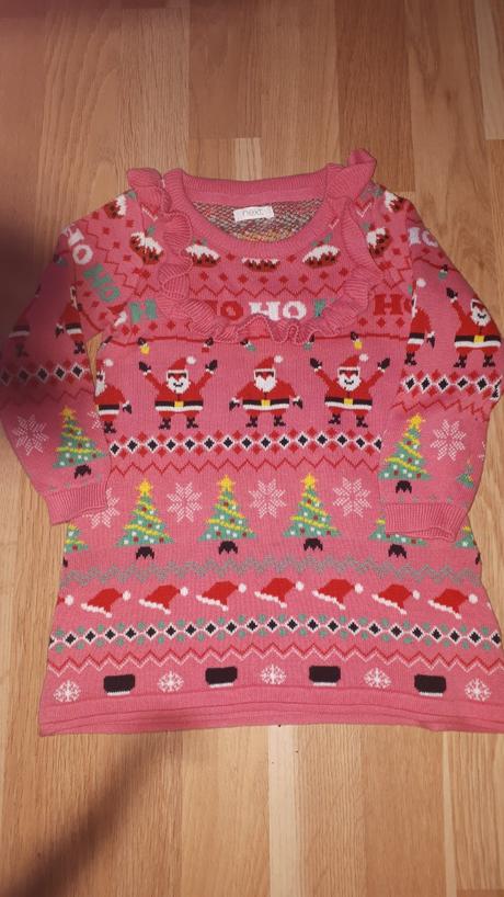 Růžové šaty svetrove next vel. 92, 92