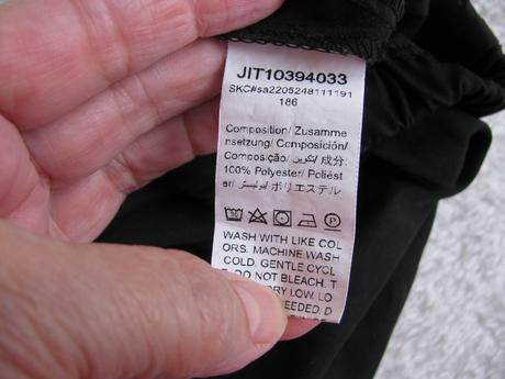 Černé pružné kalhoty, kapsáče, v pase do gumy, 86