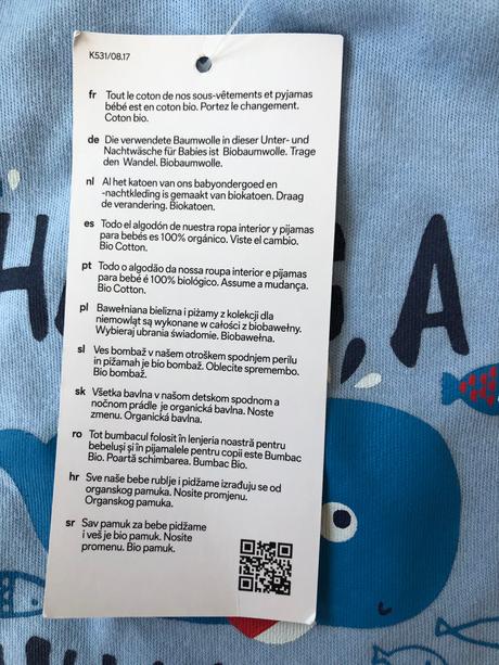 Nové biobavlněné body s velrybou c&a, c&a,86