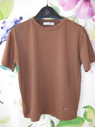 Hnědé dětské tričko paolo pecora milano, 140
