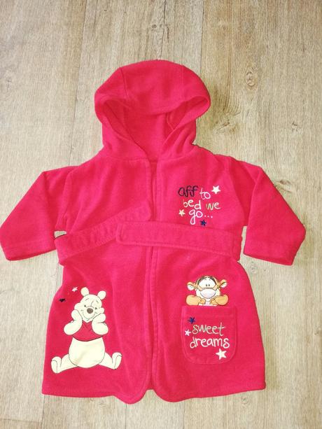 Župan fleece vel.0-6 měs.(56-68), disney,56