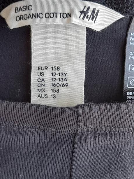 Cerné leginy hm 12-13 let, h&m,158