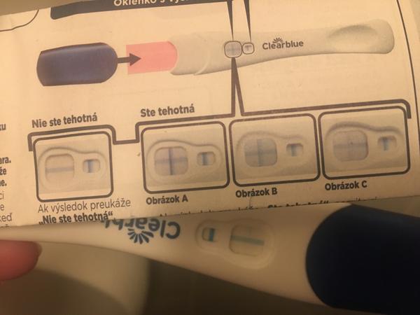 Clearblue tyčinkový test. Myslíte, že je pozitivní? 🙈