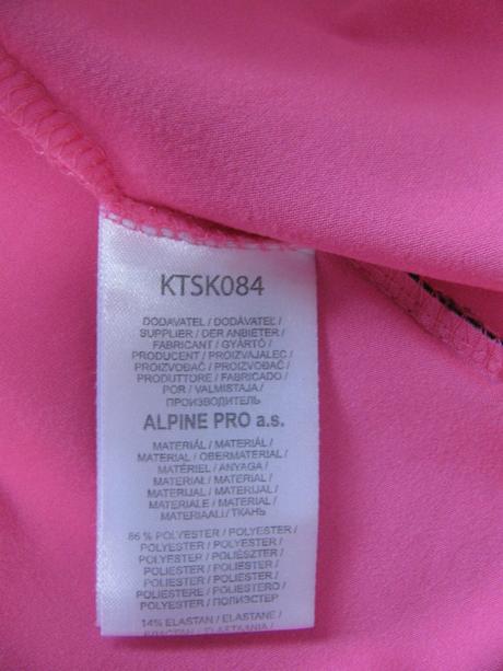 Sytě růžové funkční tričko alpine pro, alpine pro,146