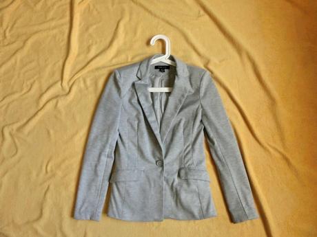 Šedé sako sáčko sportovní teplákové amisu xs, amisu,xs