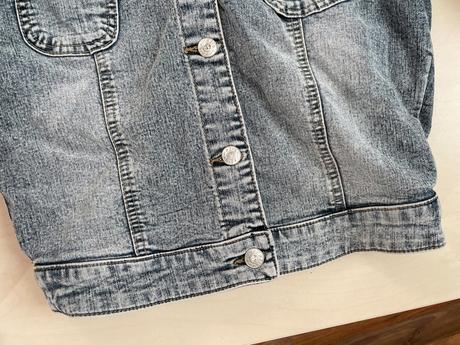 Džínová bunda, plísňová, vel s, strom jeans, s