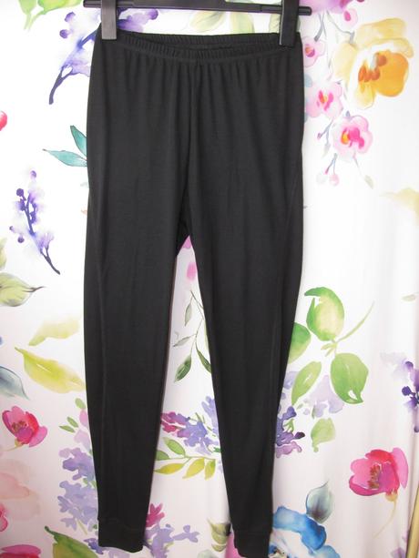 Černé pružné podvlékací legíny tchibo, tchibo,s