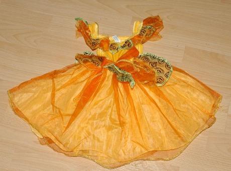 Karnevalové šaty kostým dýňová víla halloween, 