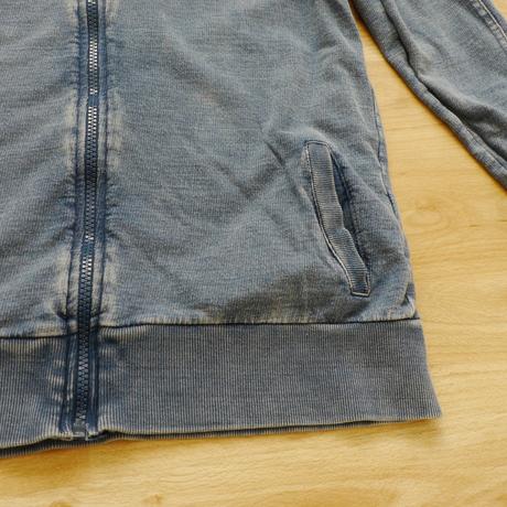 Dzinovy vzhled modra mikina s kapucou 158/164, kids,158