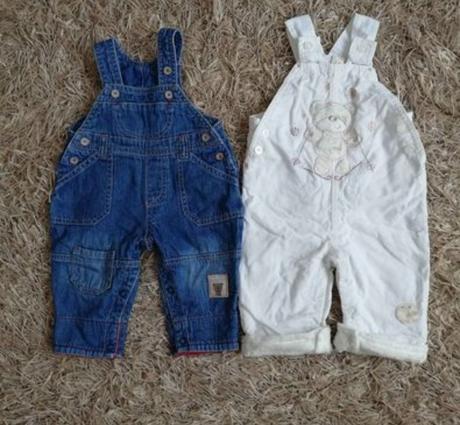 Kojenecké kalhoty s laclem, 56