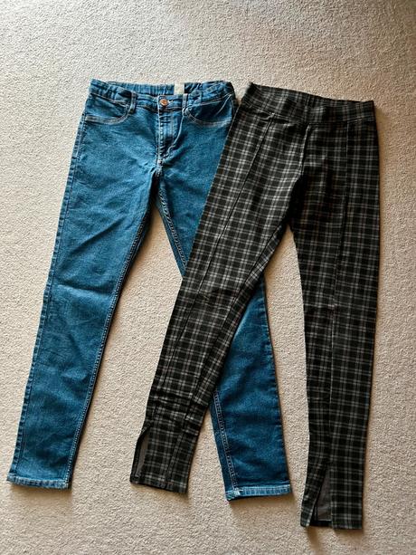 Džíny a tregíny hm vel. 152, h&m,152