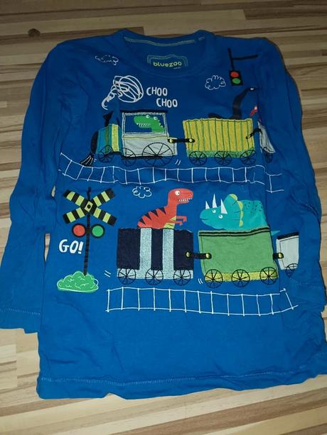 Modré tričko s dinosaury 116 bluezoo, bluezoo,116
