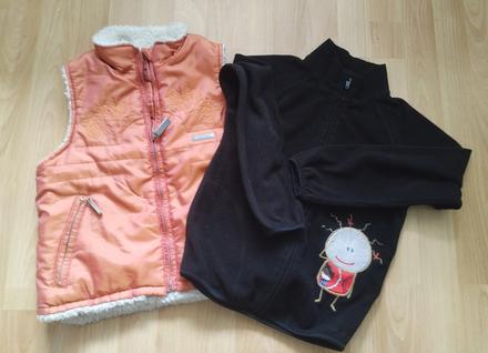 Super teplá vesta+mikina vel.116-122, h&m,116