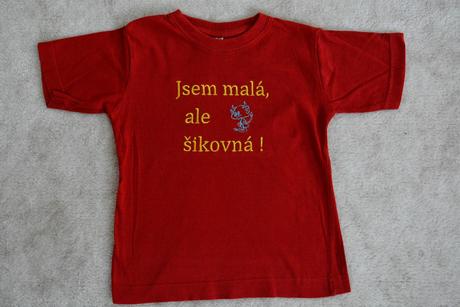 Tričko "jsem malá, ale šikovná", 98