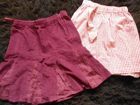 2x sukně, h&m,92