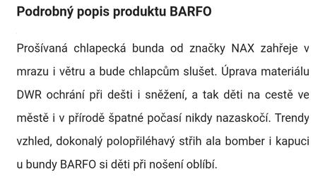 Bunda chlapecká vel.158-170, alpine pro,158