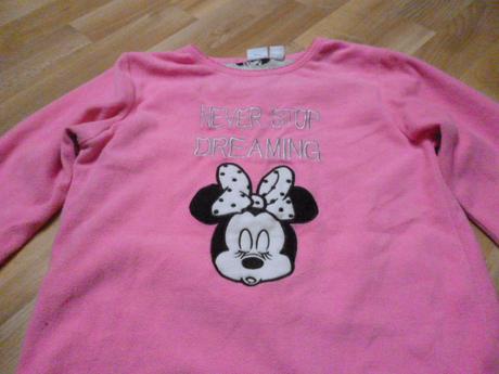 Neon flís mikina minnie vel. 11-12, primark,152