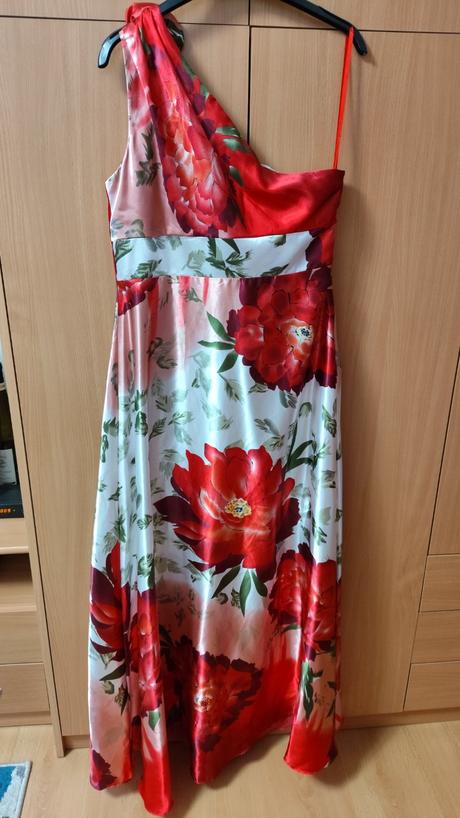 Plesové šaty ever pretty, červenobílé, ever-pretty,40