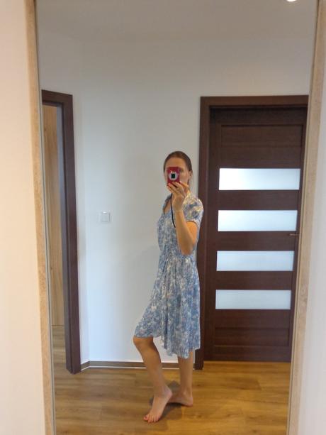 Krásné modrošedé letní šaty, next,s