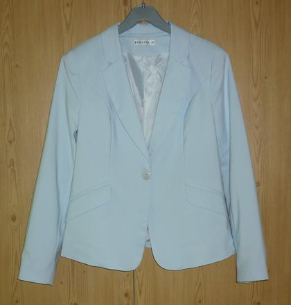 Světle modré dámské sako reszka, m