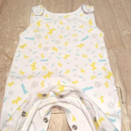 Bavlněné dupačky s pejsky, 62