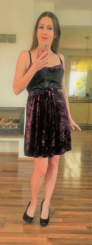 Sametové šaty nové, vel l/xl, next tall, next,l