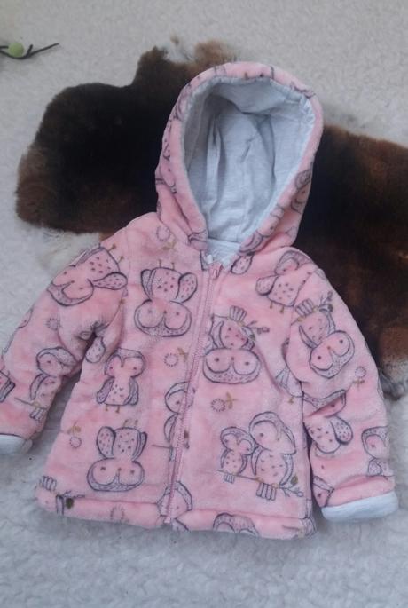 Fleecová zateplená bunda se sovami zn. f&f, f&f,80