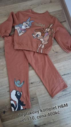 Tepláková souprava vel.110, h&m,110