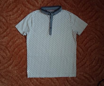 Bílé tričko triko s límečkem polo, next,140