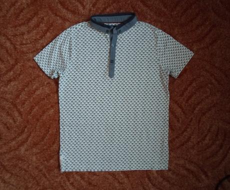 Bílé tričko triko s límečkem polo, next,140